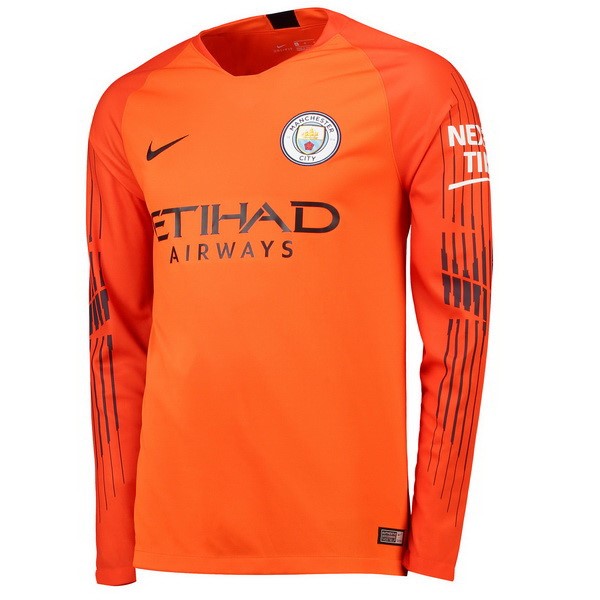 Maillot Football Manchester City ML Gardien 2018-19 Orange